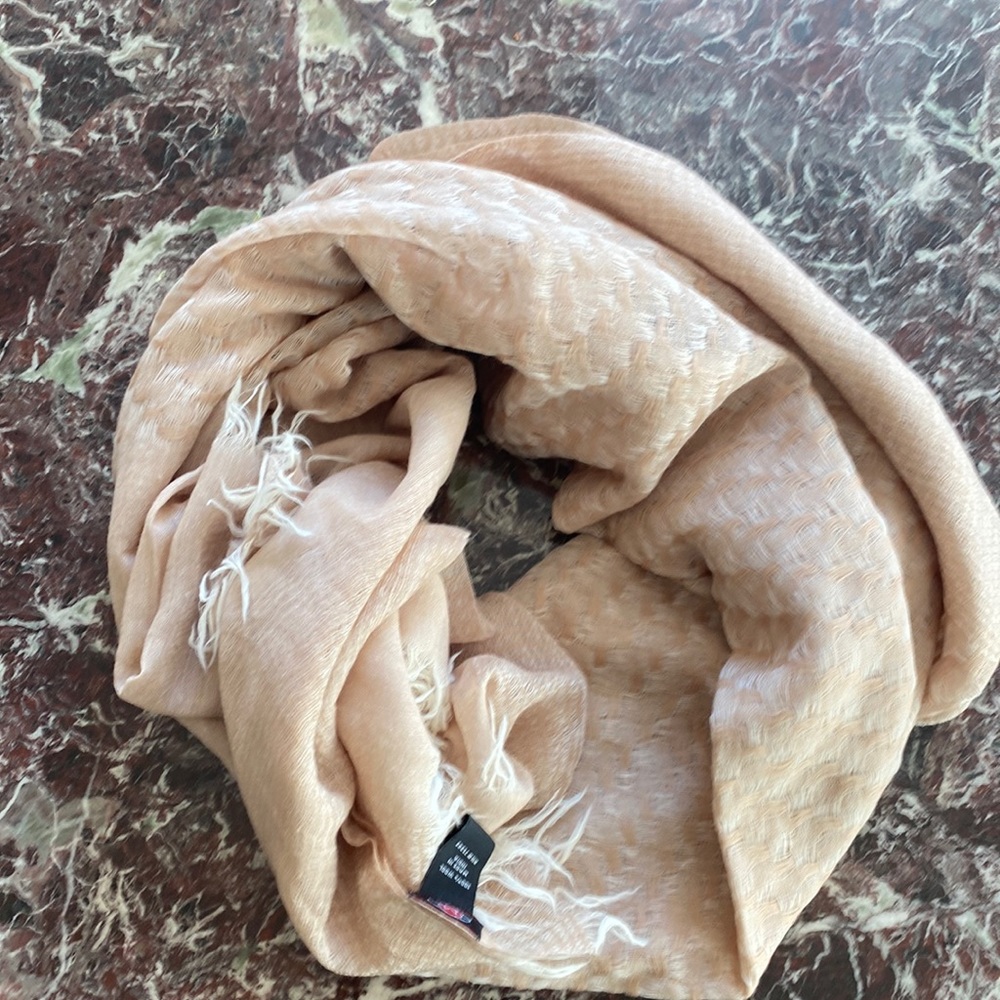 Lightweight oversized wool scarf